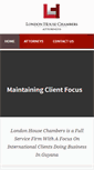 Mobile Screenshot of londonhousechambers.com